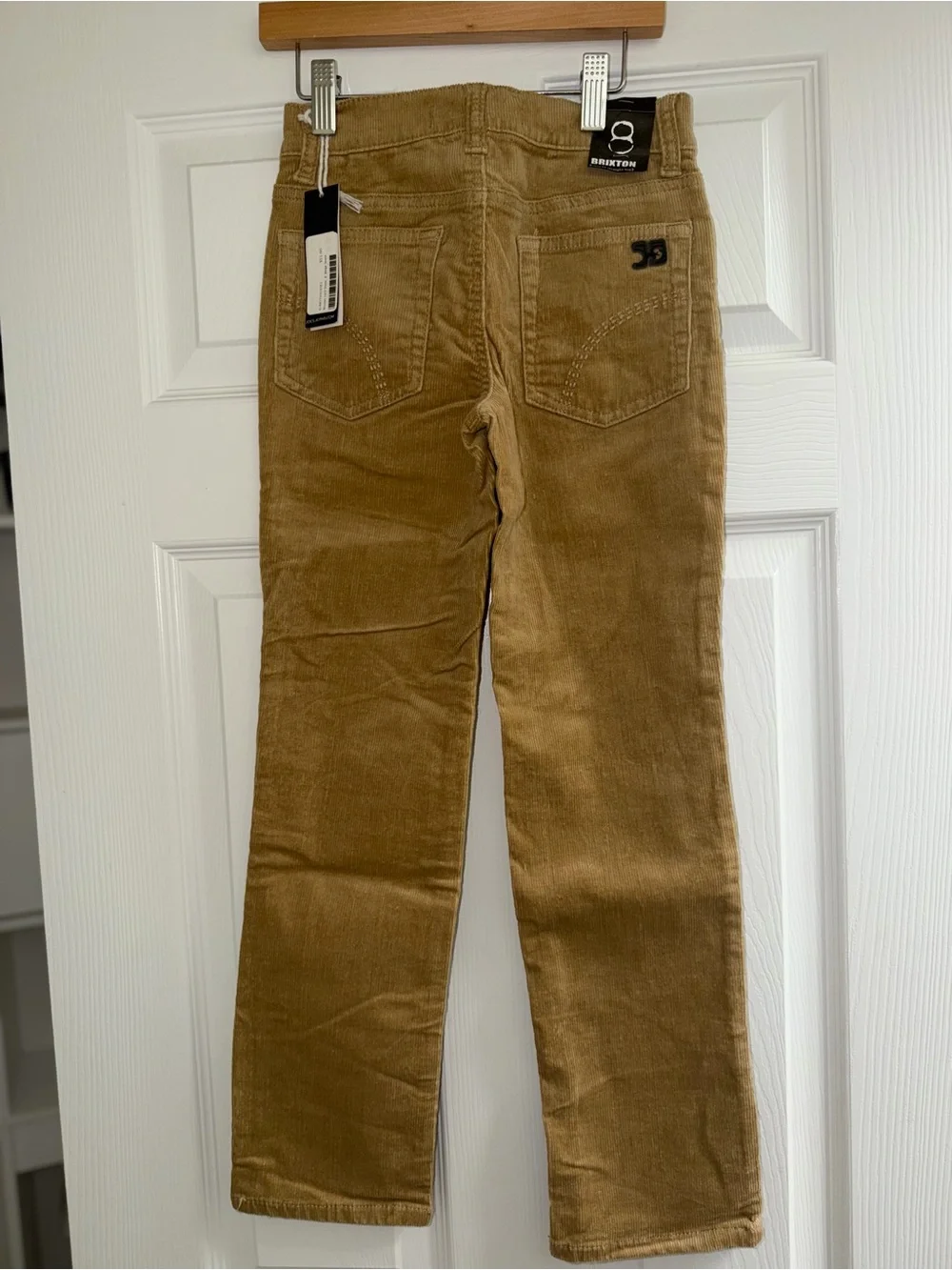NWT Brixton Boys Corduroy Pants | CHOOSE SIZE | Khaki Tan